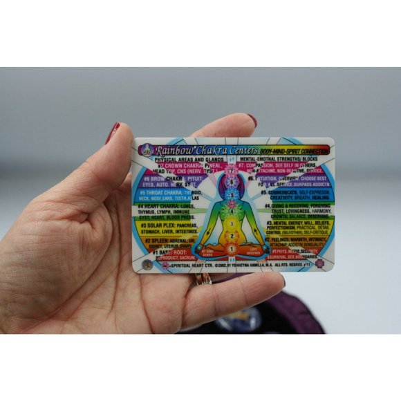 Set of 7 Chakra Stone Palm Stone with Pouch | Seven Chakra Stone Set | Chakra Se - Picture 4 of 15